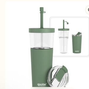 Asobu The Marina 2-in-1 Straw Tumbler w Detachable Insulated Mug